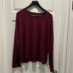Alfani Burgandy Long Sleeve Top Size XXL